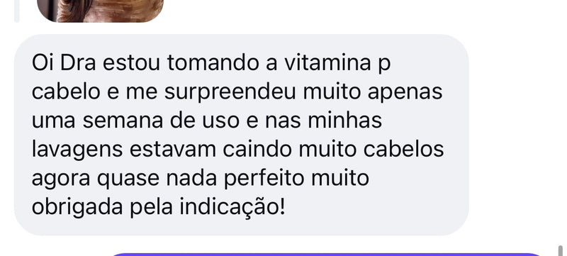 Relato de cliente HairFor+ 07